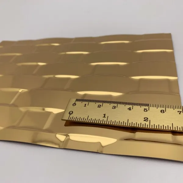 Decorative panel SL RATTAN 20 Gold, 2600x1000x2,4mm, NA