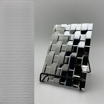 Plokštė dekoratyvinė SL RATTAN 20 Silver, 2600x1000x2,4mm, NA