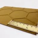 Decorative panel FL COMB VELVET Curry, 2600x1000x2,2mm, NA
