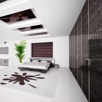 Decorative panel SG LEGUAN Nero AR+, 2600x1000x2,6mm, NA