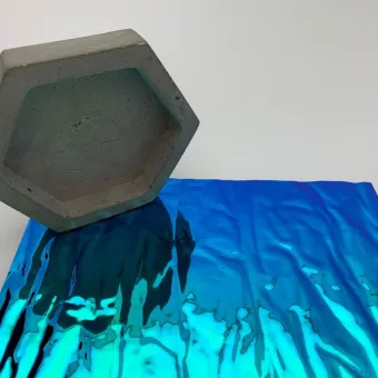 Decorative panel SL CRASHED Aqua, 2600x1000x2,2mm, SA