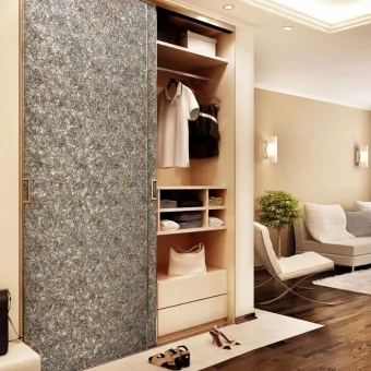 Decorative panel SL LAVA VINTAGE Silver, 2600x1000x1,9mm, SA