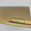 Decorative panel SL NOTCH Gold matt, 2600x1000x1,2mm, SA
