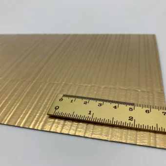 Decorative panel SL NOTCH Gold matt, 2600x1000x1,2mm, SA