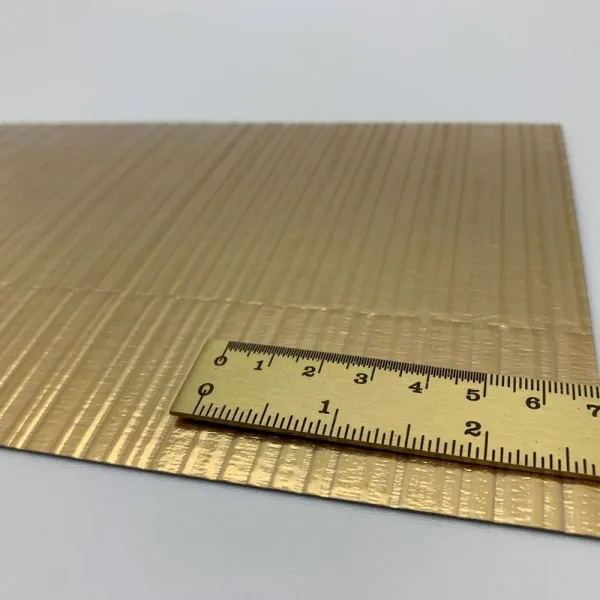 Plokštė dekoratyvinė SL NOTCH Gold matt, 2600x1000x1,2mm, SA