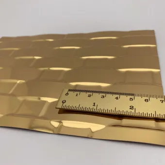 Decorative panel SL RATTAN 20 Gold, 2600x1000x2,4mm, SA