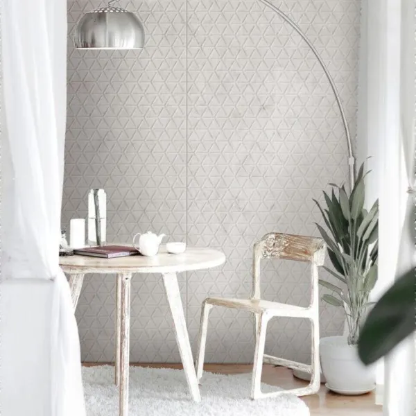 Decorative panel FL CUBE VELVET Pearl, 2600x1000x2,2mm, SA