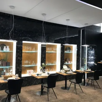 Decorative panel SG MARBLE Black AR+, 2600x1000x2,1mm, SA