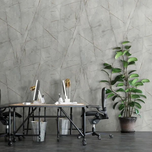 Decorative panel DM LIMESTONE Grey Nature, 2600x1000x1,4mm, SA