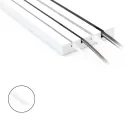 Silicone light diffuser FlipLens, for 3mm COB LED strip, 5m, white