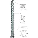 Kanalas laidams H1280mm, juoda