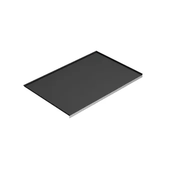 Tarpinė plastikiniam dėklui spintelės dugnui, L2400mm, plastikas, juoda