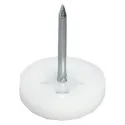 Furniture glide, height 5mm, plastic, for knocking in, black