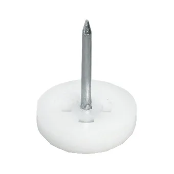 Furniture glide, height 5mm, plastic, for knocking in, black