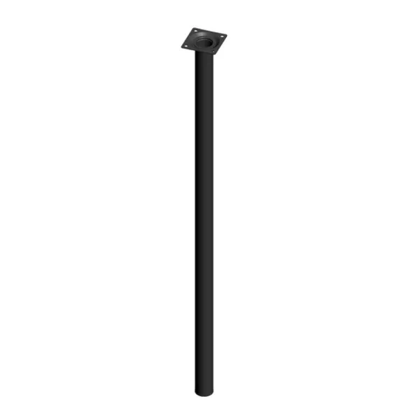 Koja stalui apvali reguliuojama Ø30mm, H700mm, juoda M10