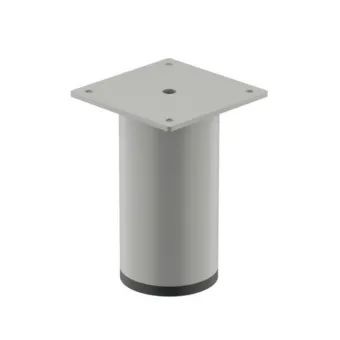Furniture foot, without height adjustment, with plate