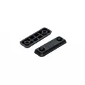 Bumper, for screw fixing, 48x15mm black