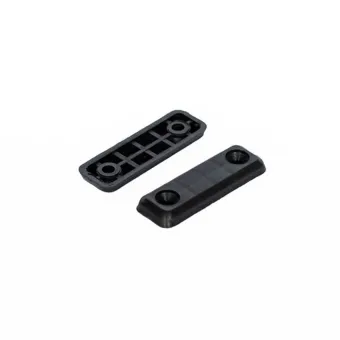 Bumper, for screw fixing, 48x15mm black