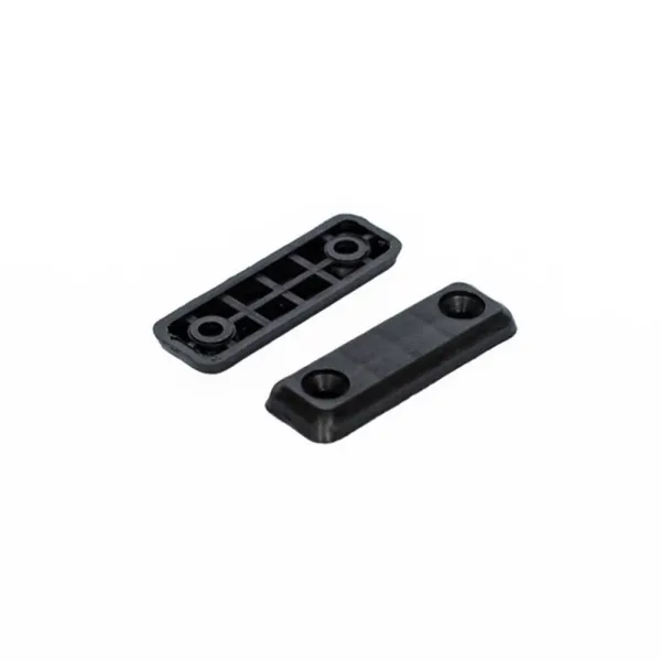 Bumper, for screw fixing, 48x15mm black