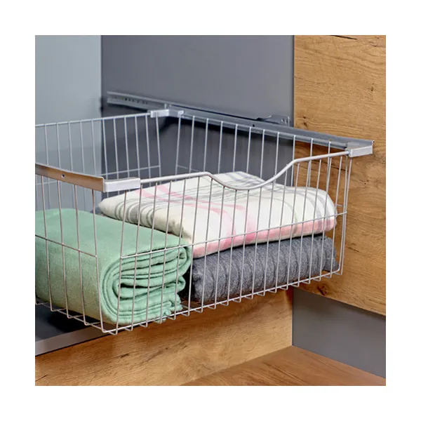 Pull-out drawer/basket SIMPLA, W600mm, H150mm, white