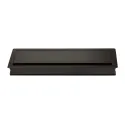 Cable grommet 300x120x28mm aluminum with black brush