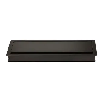 Lizdas laidams 300x120x28mm, aliuminis su šepetėliu juoda