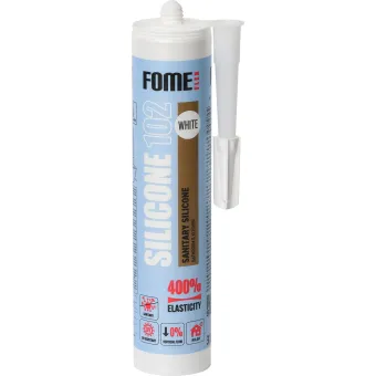 Hermetikas silikoninis 310ml baltas FOME FLEX