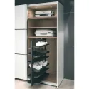 Pull out shoe rack, rotating 180°, for up to 20 pairs of shoes