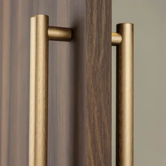 Handle Moon, L424mm, brushed brass