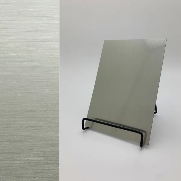 Decorative panel DM Green Steel brushed AR, 2600x1000x1mm, NA
