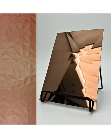 Plokštė dekoratyvinė SL DIAMOND Copper brushed AR, 2600x1000x3,5mm, NA