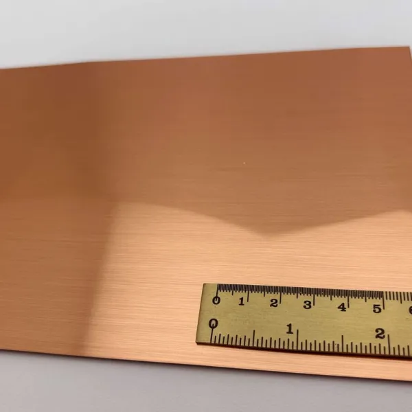Decorative panel SL FACET Copper brushed AR, 2600x1000x3,5mm, NA
