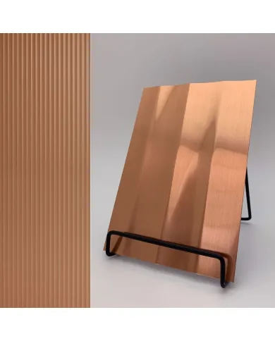 Decorative panel SL PILLAR Copper brushed AR, 2600x1000x3,5mm, NA