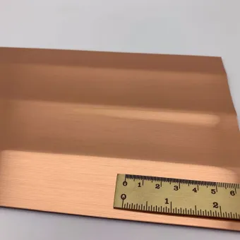 Decorative panel SL PILLAR Copper brushed AR, 2600x1000x3,5mm, NA