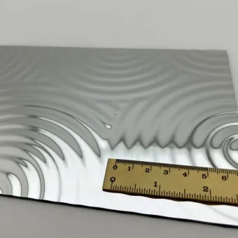Plokštė dekoratyvinė SL TARGET Silver, 2600x1000x2,4mm, NA