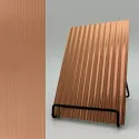 Decorative panel SL WAVE 12 Copper brushed AR, 2600x1000x1,7mm, NA