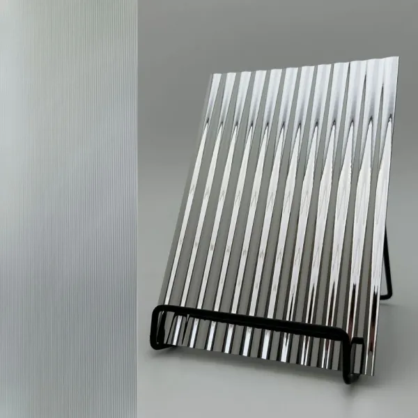 Decorative panel SL WAVE 12 Silver, 2600x1000x1,7mm, NA