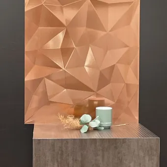 Decorative panel SL DIAMOND Copper brushed AR, 2600x1000x3,5mm, SA