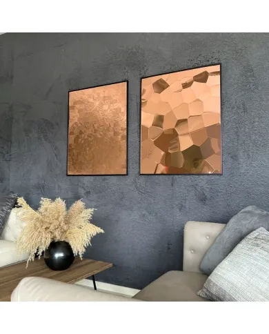 Plokštė dekoratyvinė SL FACET Copper brushed AR, 2600x1000x3,5mm, SA