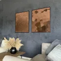 Decorative panel SL FACET Red Brown AR, 2600x1000x3,5mm, SA