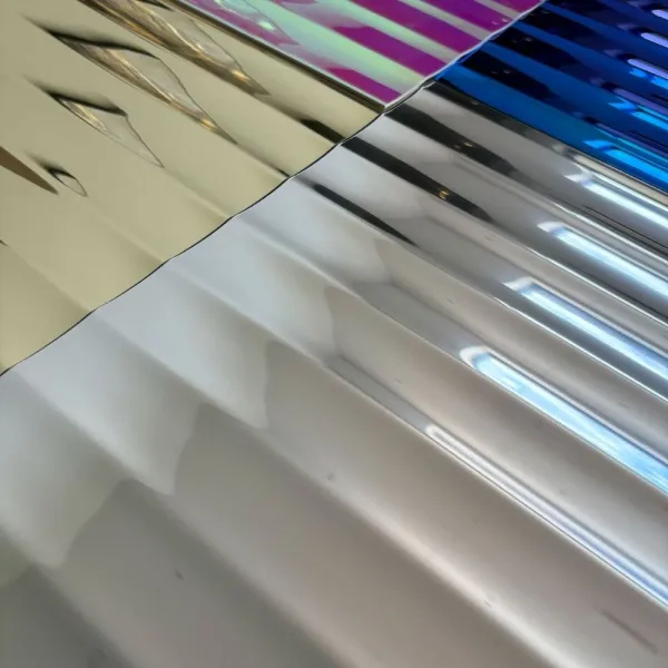 Decorative panel SL PILLAR Silver, 2600x1000x3,5mm, SA