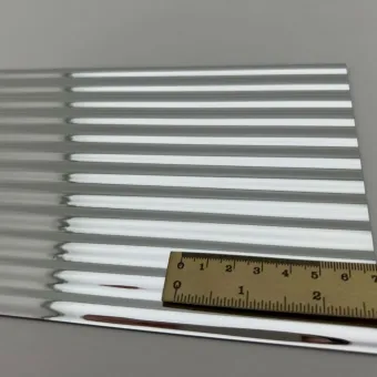 Plokštė dekoratyvinė SL WAVE 12 Silver, 2600x1000x1,7mm, SA