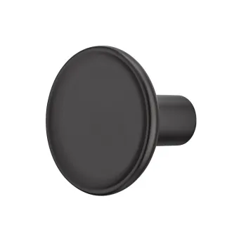 Taškinė rankenėlė H2580, 35x28mm, matinė juoda