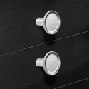 Furniture knob H2580, 35x28mm, brushed nickel