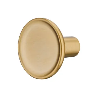 Furniture knob H2580, 35x28mm, brushed gold