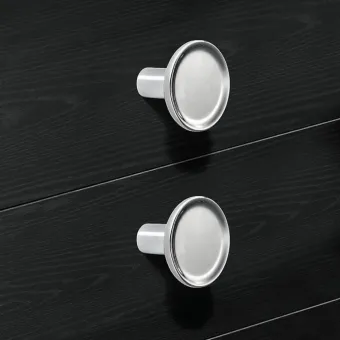 Furniture knob H2580, 35x28mm, brushed gold