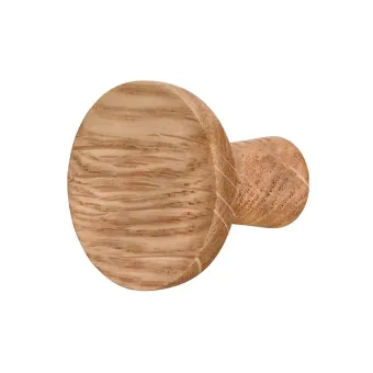 Rankenėlė vieno taško medinė H2570, 32x32mm, lakuotas ąžuolas