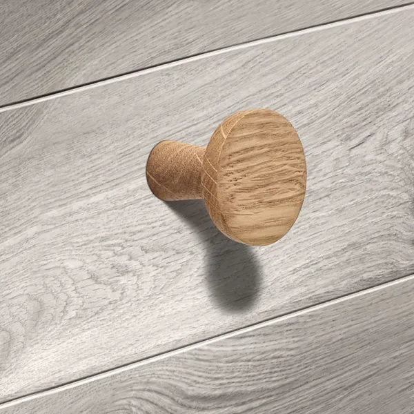 Rankenėlė vieno taško medinė H2570, 32x32mm, juoda