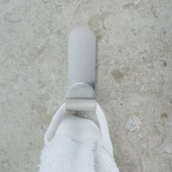 Hook single BASE self-adhesive 60x20x60mm stainless steel