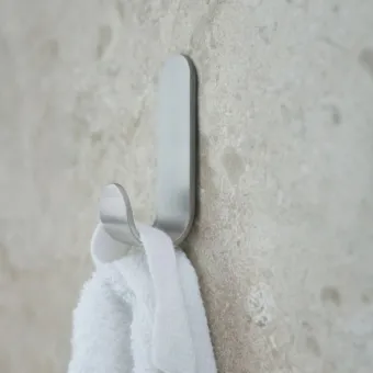 Hook single BASE self-adhesive 60x20x60mm stainless steel